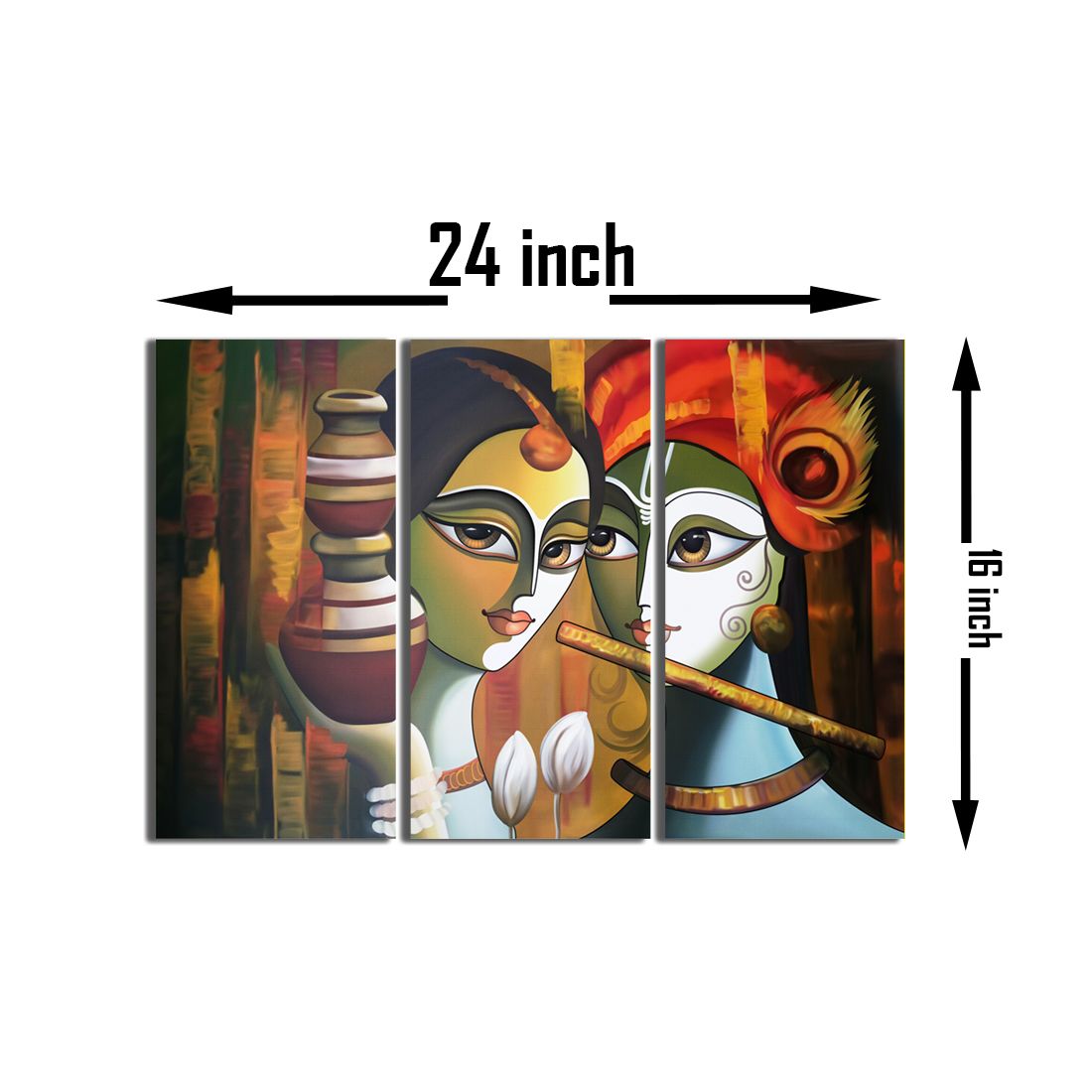 HD Modern Art Painting For Wall Design - Radha Krishna