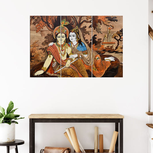 HD Modern Art Painting For Wall Design - Sitting Krishna