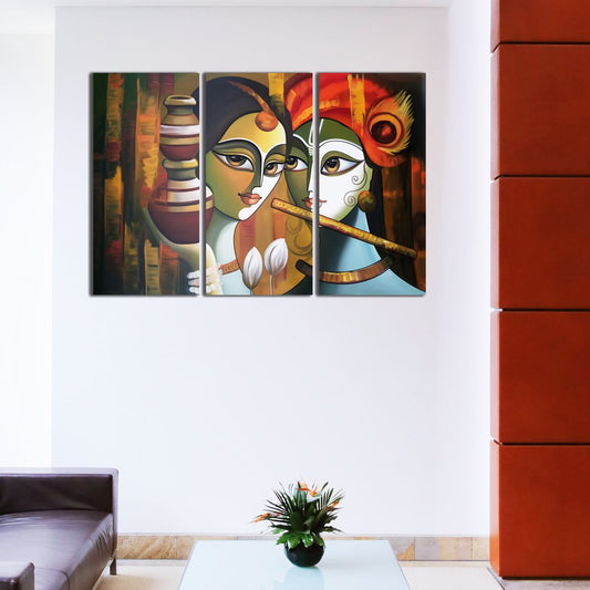 HD Modern Art Painting For Wall Design - Radha Krishna